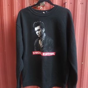 Gossip Girl Large Black Sweatshirt Chuck Bass